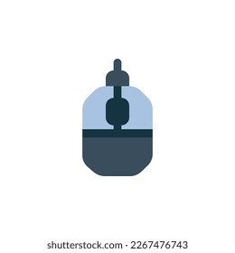 mouse vector icon. computer component icon flat style. perfect use for logo, presentation, website, and more. simple modern icon design flat style
