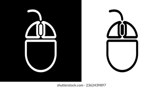 Mouse vector icon. Computer cursors pointer. Mouse click cursor sign.