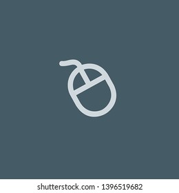 Mouse vector icon. Mouse concept stroke symbol design. Thin graphic elements vector illustration, outline pattern for your web site design, logo, UI. EPS 10.