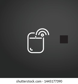 Mouse vector icon. Mouse concept stroke symbol design. Thin graphic elements vector illustration, outline pattern for your web site design, logo, UI. EPS 10.