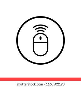 Mouse vector icon, cursor symbol. Simple, flat design for web or mobile app