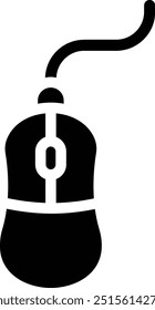 Ilustração de design de ícone de vetor do mouse