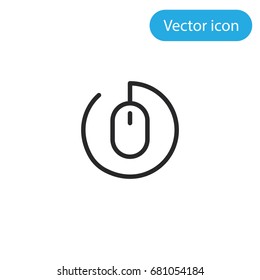 Mouse vector icon, illustration symbol