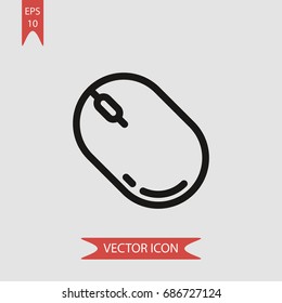 Mouse vector icon, illustration symbol