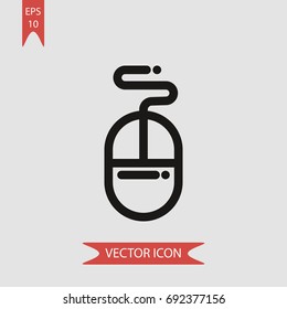 Mouse vector icon, illustration symbol