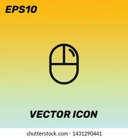 Mouse vector icon illustration for web and mobile app. Premium quality.