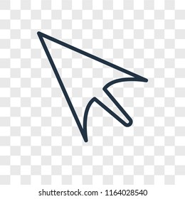 Mouse vector icon isolated on transparent background, Mouse logo concept