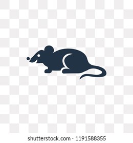 Mouse vector icon isolated on transparent background, Mouse transparency concept can be used web and mobile