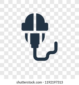 Mouse vector icon isolated on transparent background, Mouse transparency logo concept