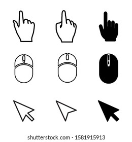 Mouse vector icon on trendy eps 10
