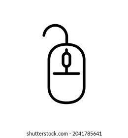 Mouse vector icon. PC illustration sign. computer symbol. device logo or mark.