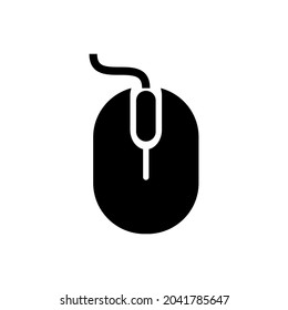 Mouse vector icon. PC illustration sign. computer symbol. device logo or mark.