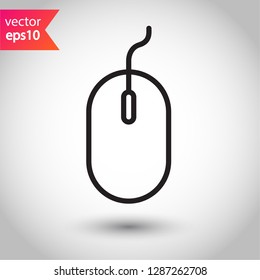 Mouse vector icon. Mouse sign. Mouse sign.