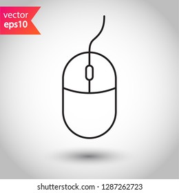 Mouse vector icon. Mouse sign. Mouse sign.