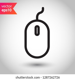 Mouse vector icon. Mouse sign. Mouse sign.
