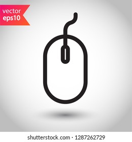 Mouse vector icon. Mouse sign. Mouse sign.