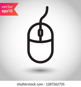 Mouse vector icon. Mouse sign. Mouse sign.