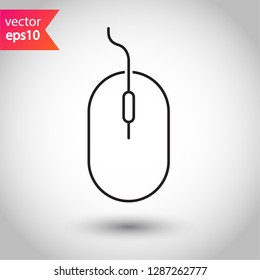 Mouse vector icon. Mouse sign.