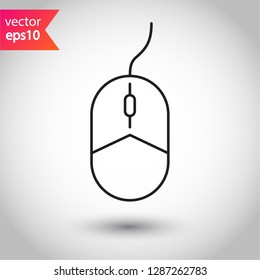 Mouse vector icon. Mouse sign. 