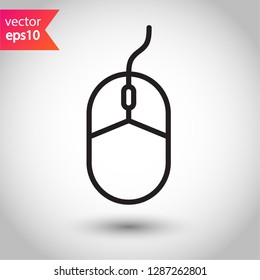 Mouse vector icon. Mouse sign. Mouse sign.