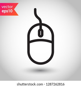 Mouse vector icon. Mouse sign. 