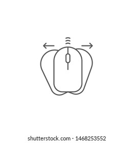 Mouse vector icon symbol isolated on white background