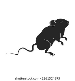 Mouse vector icon.Black vector icon isolated on white background mouse.