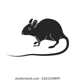Mouse vector icon.Black vector icon isolated on white background mouse.