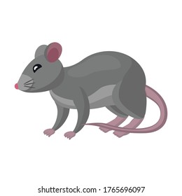 Mouse vector icon.Cartoon vector icon isolated on white background mouse.