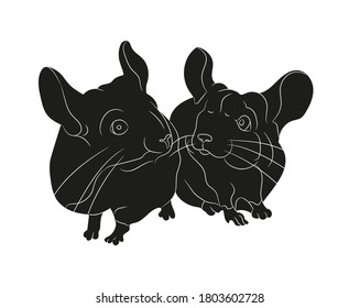 mouse vector illustration, drawing silhouette, vector, white background