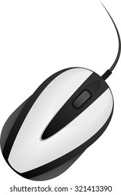 mouse vector illustration isolated in hot colors eps 10 / mouse vector