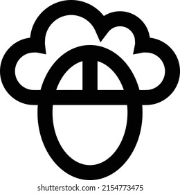 mouse Vector illustration on a transparent background.Premium quality symbols.Stroke vector icon for concept and graphic design. 

