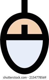 ilustración del vector del ratón sobre un fondo transparente.Símbolos de calidad superior.Icono del vector de trazo para el diseño de concepto y gráfico.