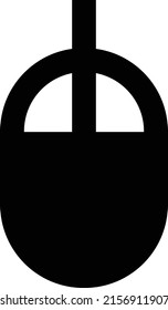 mouse Vector illustration on a transparent background.Premium quality symmbols.Glyphs vector icon for concept and graphic design.