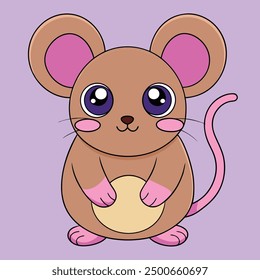 Mouse Vector Line Art | Adorable Rodent Clipart and Graphic Design