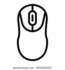 Mouse Vector Line Icon Design
