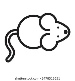 Mouse Vector Line Icon Design