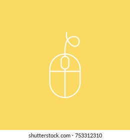 Mouse vector line icon. eps-10