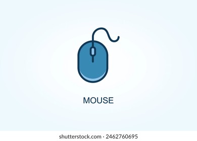 Vector Del Ratón O Símbolo De Logotipo Ilustración
