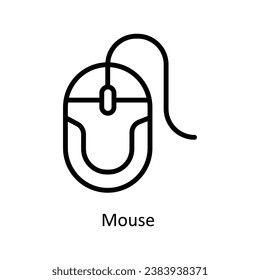 Mouse vector  outline Design illustration. Symbol on White background EPS 10 File