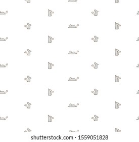 Mouse vector pattern. Grey mouse  print. Seamless background. Year of the mouse