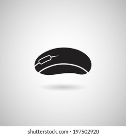 Mouse . Vector silhouette