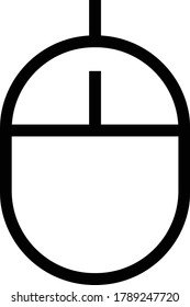 mouse vector thin line icon 