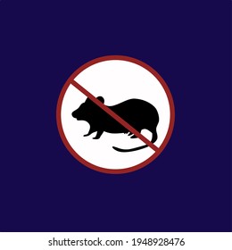 mouse virus warning sign icon
