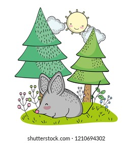 Mouse wild animal cartoon