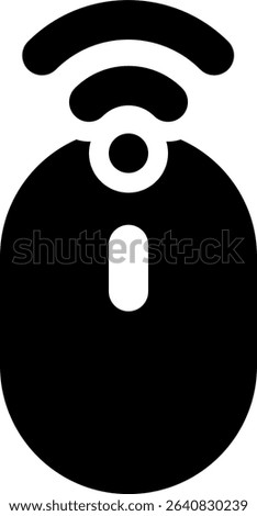 mouse wireless icon glyph style design