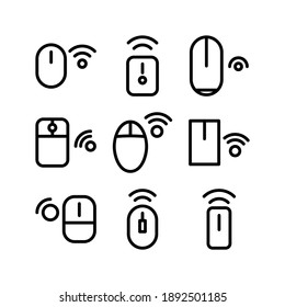 Mouse Wireless icon or logo isolated sign symbol vector illustration - Collection of high quality black style vector icons
