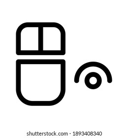 Mouse Wireless icon or logo isolated sign symbol vector illustration - high quality black style vector icons
