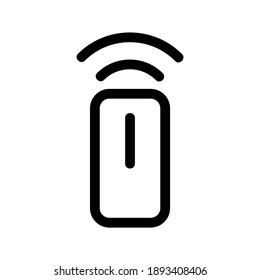 Icono inalámbrico del ratón o logotipo símbolo de signo aislado ilustración vectorial - iconos vectoriales de estilo negro de alta calidad
