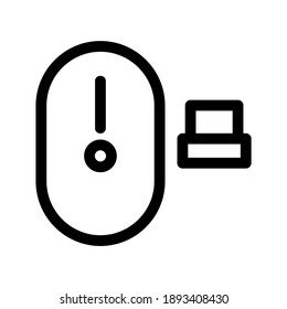 Mouse Wireless icon or logo isolated sign symbol vector illustration - high quality black style vector icons
